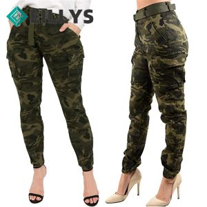 Pants High Waist Pants Camouflage Slim Fit Joggers Women Harem Camo Pants Streetwear Punk Black Cargo Pants Women Capris Trousers#g30