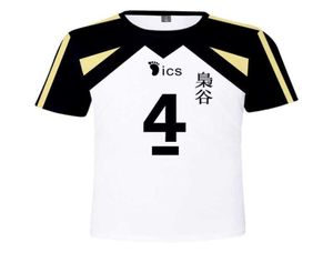 Anime haikyuu t shirt män fukurodani akademi akaashi keiji bokuto koutarou kvinnor kort ärm thirt 3d rolig cosplay costume 2106126254