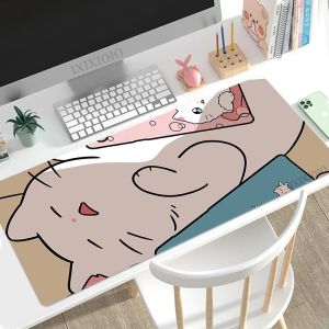 Pads Kawaii Katzenpfote Mauspad Gamer XL Großes Home HD Mousepad XXL Schreibtischmatten Naturkautschuk Rutschfeste Computer-Mausmatten Tischmatte