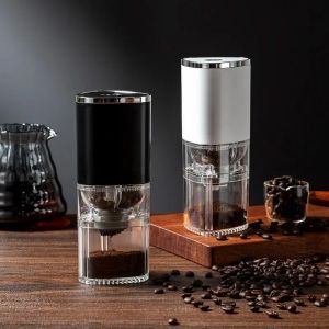 Verktyg elektrisk bärbar kaffekvarn typ C USB uppladdningsbar keramisk slipning av hushållens kaffebönor