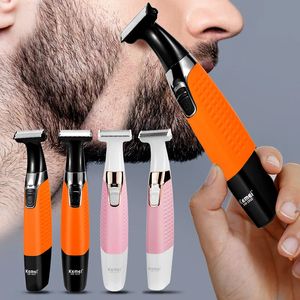 Elektrisk rakapparat för män uppladdningsbart skägg trimer vattentät rakkniv professionell hår rakmaskin grooming kvinnor blad 240228