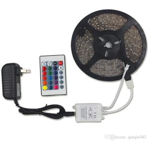 Ultra bright Light LED Strip Lights RGB 164Ft5M SMD3528 DC12V Flexible les strips lights 60LEDmeter Different Static Colors8387259