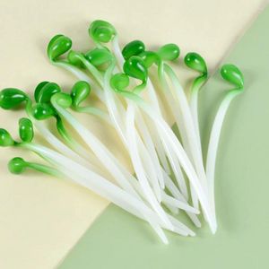 装飾的な花8 PCS Bean Sprouts Model House Decorations for Home Lifeelike Vegetable Models Dishes Pvc PO Props