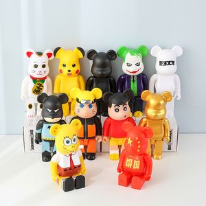 bearbrick400％暴力的なクマのビルディングブロックベアビニールシリーズネットワークレッドトレンドドール装飾