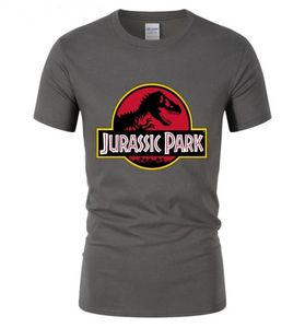 Mens Casual Tops camiseta JURASSIC PARK Europeu Aman Estilo Camiseta de algodão homem Camiseta Dinosaur World Gráfico jovem menino teeshirt masculino tees5988098