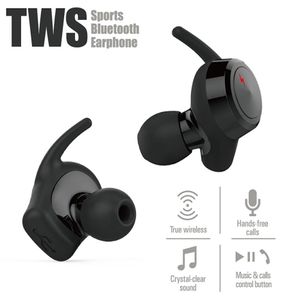 TWS Bluetooth Earphone Real Wireless Stereo för iPhone XXRXSXS Max och Samsung Galaxcy mobiltelefon med detaljhandelspaket1299194