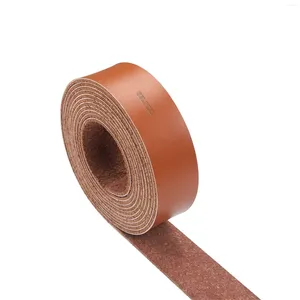 Suporte de cintura GELINDO Pulseira de couro marrom 90 polegadas de comprimento 1 polegada tiras de cinto largo muito adequadas para projetos de artesanato DIY Cintos (marrom)