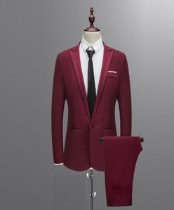 Brand Men Suit Wedding S For Shawl Obrożność 3 sztuki Slim Fit Burgundy S Royal Blue Tuxedo Kurtka Homme W12174986202