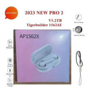 アクセサリーDanny New Pro 2 V5.2TB TWS Bluetooth 5.3イヤホンワイヤレスヘッドフォン付きAiroha 1562AE高品質モデルBytigerBuilder