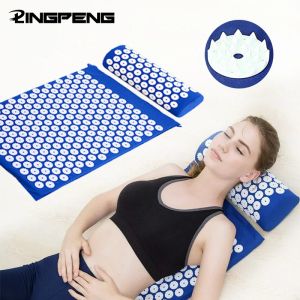 Equipment Acupressure Mat and Pillow Massage Set round needle punch Acupressure Mattress for Back and Neck Pain Relieve Sciatic Headaches