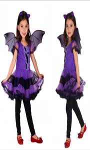 Costume da vampiro strega per bambini Costume di Halloween per bambini Costume da bambina con cappello Cosplay Party Princess Fancy Dress Fantasia8189115