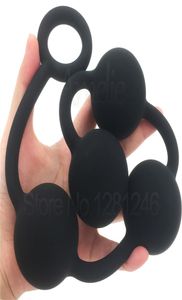 Silicone Super Long Big Anal Beads Huge Butt Plug Dilatador Anal Balls Expander Anal Plug Vaginal Dilator Sex Toys For Women Men Y7831435