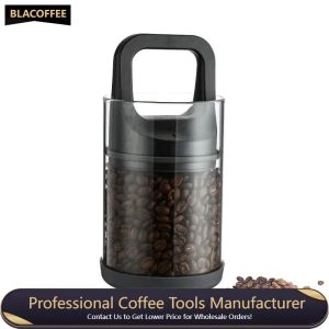 Tools Coffee Cans Clear Glass Airtight Canister Vacuum Sealed Beans Fresh Keeping Tank Moisture Proof Food Storage Container