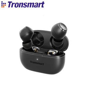 Kulaklıklar tronsmart oniks saf kulaklıklar hibrid çift sürücü TWS Bluetooth 5.3, bir anahtar kurtarma, 32 saat oyun süresi, yeni