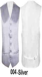 Ganz neue Slim-Fit-Weste für Herren, Hochzeit, Trauzeugen, silberfarbene formelle Weste, Größe 91,4 cm, Brustumfang 122 cm, erhältlich in S, M, L, XL, 7657280