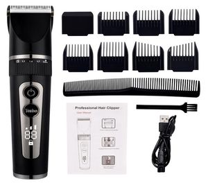 Full Body Washable Electric Hair Clipper Ceramic Professional Fine Adjustable Trimmer Low Noise Cutting Machine Razor 2202228734191