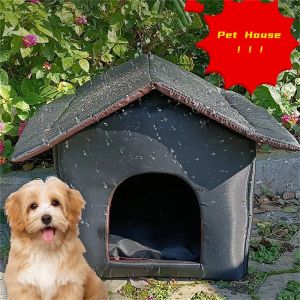 Mats Waterproof Outdoor Pet House Thickened Cat Nest Tent Cabin Pet Bed Tent Cat Kennel Portable Travel Nest Pet Carrier New