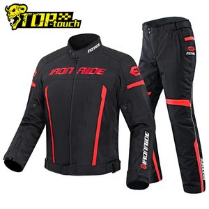 Motorcycle Jacket Men Waterproof Reflective Racing Jacket Biker Motorbike Motocross Moto Jacket Pants Suit Motorcycle Clothing 240227