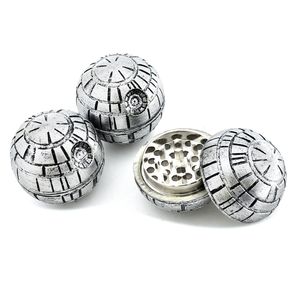 Death star grinders 55mm pollen catcher herb grinder 3 Layer PokeBall Tobacco Grinder Round Smoking Grinders VS Sharpstone Grinders LXL05