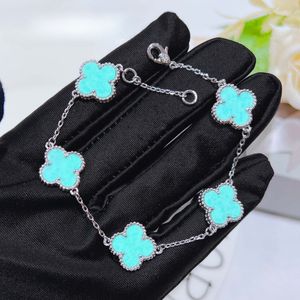 Sweet Clover Bracelet Luxury Designer earrings necklaces bracelets for women light purple short choker necklace link chain bangle earring ear rings jewelry