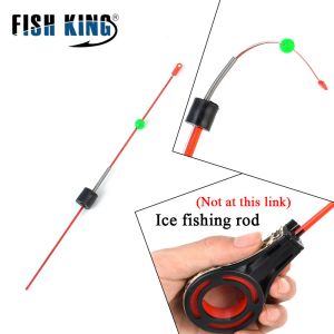 Rods FISH KING 20pcs Winter Fishing Rod Top Tip ULL Power C.W 0.20.8 39g Stainless Steel Ice Rod Tip 155mm Ultralight Rod Combo