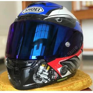 オートバイヘルメットX14ヘルメットX-Fourteen R1 60th Anniversary Edition Blue Full Face Racing Casco De Motocicle