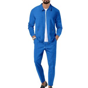 Tuta da uomo Waffel Casual Tute da uomo da donna Primavera Autunno Pantaloni da jogging Felpe con cappuccio Pantaloni sportivi Set da due pezzi Sport Cargidan Felpe con cerniera Giacche da uomo