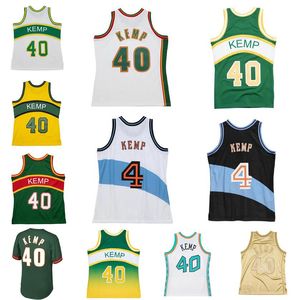 ステッチされたバスケットボールジャージーショーンケンプ＃40 1995-96 97-98メッシュハードウッドクラシックレトロジャージーメンズユースS-6XL