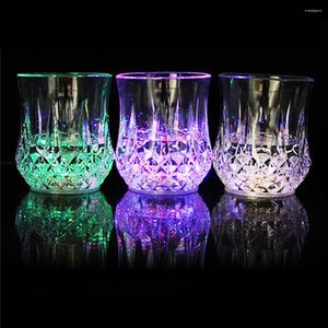 Wine Glasses LED Glowing Whisky Cup Flash Light Glass Mug Bar Party Beverage Night Drink Colorful Birthday Special Gift