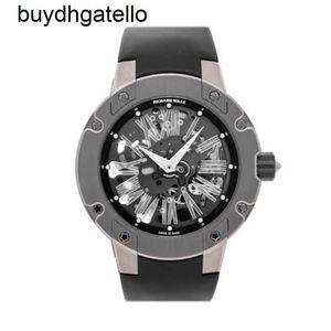 RicharsMill Watch Top Clone Swiss Mechanical Movement 033 Ultra Flat Automatic Titanium Alloy Mens Watch Band RM033 AL TI