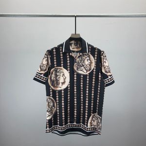 2024 Spring/Summer Shirt Mat Modna Moda nadrukowana koszula swobodny guzik z krótkim rękawem hawajski set koszulka plażowa designerska koszula rozmiar m-3xl #018