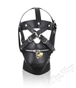 Kostymparti läder gimp leksak huvud sele huva mask bondage fetisch halloween r5017375003