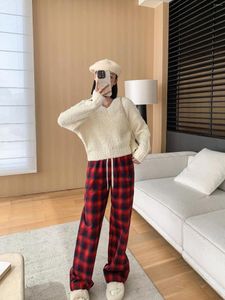 Calças femininas MMsix Mulheres Vintage Manta Homens Sweatpants Casual Cintura Elástica Ginásio Jogging Calças de Perna Larga Comentários Coreanos Muitas Roupas