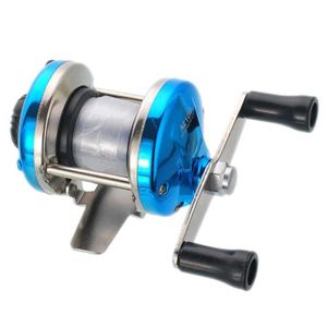 Boat Fishing Rods New Mini 5.2 1 Ice Fishing Reels Metal Right Left Hand Bait Reel Casting Spinning Wheel Beach Accessories With Fishing Line YQ240301