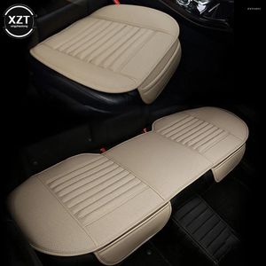 Car Seat Covers Universal Cover PU Leather Cars Cushion Automobiles Protector Chair Pad Mat Auto Anti Slip