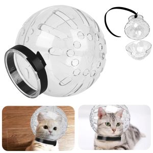 Grooming 3 Size AntiBite Breathable Protective Space Hood AntiLicking Cat Muzzle Grooming Mask Cats Bathing Grooming Bag Pet Supplies