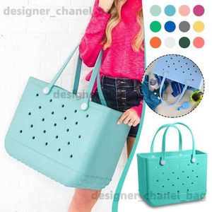 Beach Bags Summer EVA Beach Bag Luxury Large Capacity Rubber Handbag Waterproof Lightweight Ladies Oversized Tote Basket Tote For Gym Swimming Travel Fitness For Me