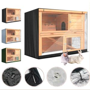 Burar Pet Wire Cage Crate Cover för kanin Cat Habitat Vattentätt skadligt ljus Förhindra andningsbeläggning av husdjur Hemförsörjning