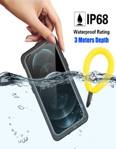 Fullt förseglad IP68 undervattensfodral för Apple iPhone 13 12 Pro Max Mini 11 XS Max XR 6 7 8 Plus 5 SE Waterproof Diving Swim Cover3964402