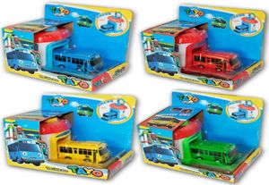 1 шт. детская игрушка корейский мультфильм Тайо маленькая модель автобуса мини пластиковый автобус Тайо для детей LJ2009302030453