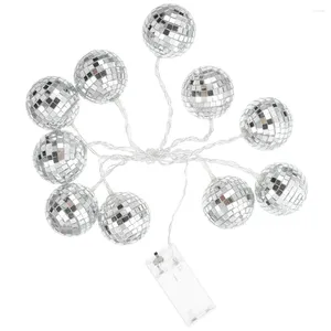 Strings Outdoor Decor Disco Ball Lights Mini Festival Fairy Christmas Decoration Glass Home Hanging Ornament Camping Accessories