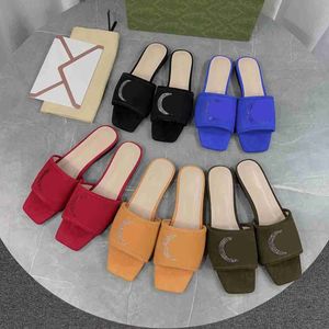 Designer-Hausschuhe für Damen, Slides, Sandalen, Strass, Buchstabe, modisch, luxuriös, Schaffell, flacher Slipper, klassischer Slip-On, Outdoor-Freizeitschuh, Strand-Pantoletten, Hausschuhe, Größe 35–42