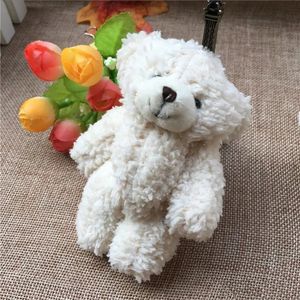 2024 LOT Kawaii Small Joint Teddy Bears Stuffed Plush With Chain 11CM Toy Teddy-Bear Mini Bear Ted Bears Plush Toys Gifts Christmas gif