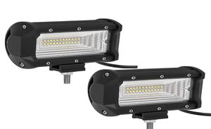 2pcs 5 polegadas 72W Off road LED Barra de luz Lápis de inundação LED Barra de luz de trabalho À prova d'água Luzes de nevoeiro para direção ATV SUV Off Road Jeep Boat Lam9150875