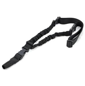 Tático ajustável 1 único ponto estilingue bungee alça de ombro um ponto arma estilingue alta resistência um ponto rifle sling3530959