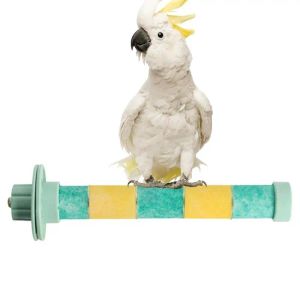 Toys Bird Standing Stick Parrot Cage Grinding Pole Claw Sharpening Toys For Parakeets Budgies Lovebirds Medium Parrots Cockatiels