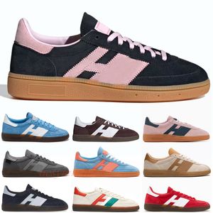 Com caixa Handebol Spezial Designer Running Shoes Moda Sapatilhas Mulheres Luxo Alumínio BlackGum Preto Claro Rosa Gum Luz Azul Maravilha Clay Sneakers