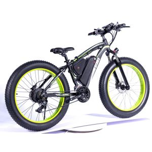 Велосипед E Dirt Bike Bike Aluminum сплав с сплава литий батарея пляж снегоходы 26*4,0 дюйма с большим колесом толстые шины электрический велосипед