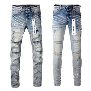 Jeans Designer Men Hip Hop Hole Pants Vintage Luxury Punk Dot Pattern Mens Pants Retro Brand 938