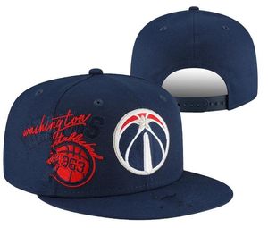 Washington"Wizards''ball Caps 2023-24 Unisex Fashion Cotton Baseball Snapback Men Women Sun Hat Embroidery Spring Summer Cap Wholesale A0